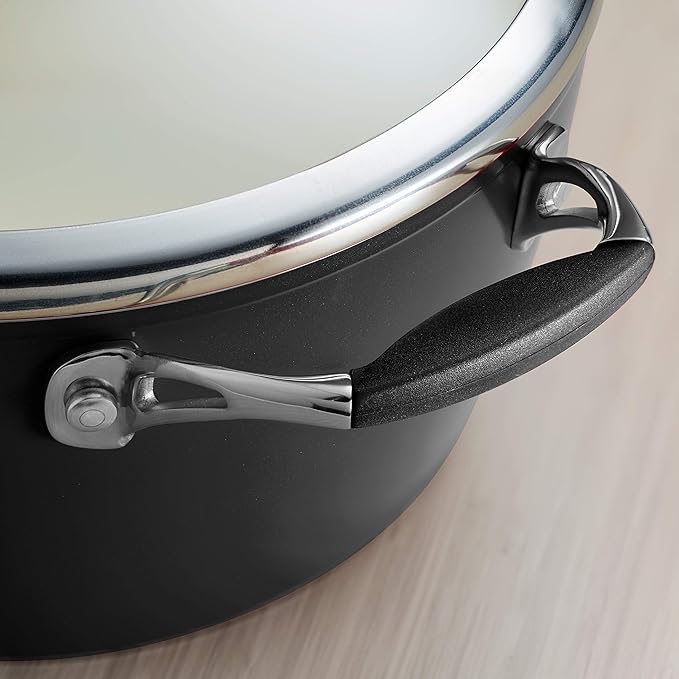Tramontina Ceramica Deluxe 11-Inch Saute Pan with Lid, Ceramic Non Stick Deep Skillet, Oven-Safe, Metallic Black