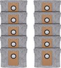 Leemone 10 PACK Dust Bags for eufy RoboVac L35 Hybrid/L35 Hybrid+ LR30 Hybrid/LR30 LR20 Auto-Empty Station, 4 Layer Filtration System with Activated Carbon Fabric to Remove Unwanted Odors