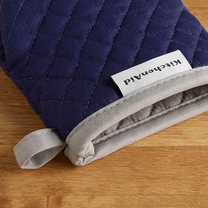 KitchenAid Asteroid Mini Oven Mitt Set, 5.5"x8", Cobalt Blue, 2 Piece