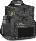 Double Deck Insulated Lunch Box, Expandable Large Lunch Bag Leakproof Cooler Bag Lunch Pail for Men Women Adults Work Shifts Travel Daytrip,16L,Black-Camo