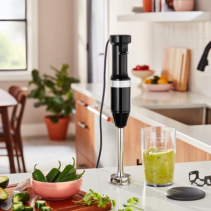 KitchenAid Variable Speed Corded Hand Blender KHBV53, Onyx Black