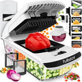 Fullstar The Original Pro Chopper - Vegetable Chopper and Spiralizer, Food Chopper with Container, Fruit Slicer, Kitchen Gadgets & Gifts, Home Essentials (8 in 1, White)