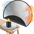 Round Fire Pit Mat Compatible with Solo Stove Mesa Accessories, 4-Layer Round Fire Proof Mat for Tabletop Fireplaces, Table Mat Small Under Grill Mats for Outdoor Grill Table Top Protection