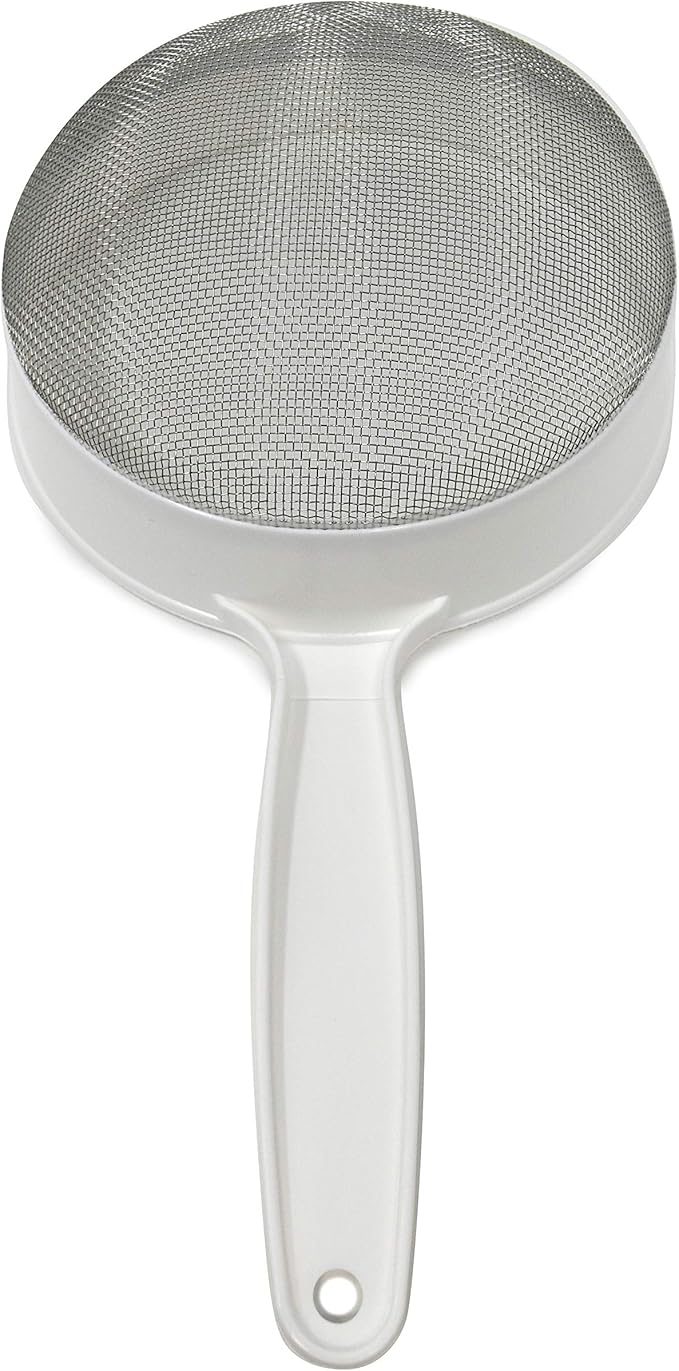 Norpro 2137 Stainless Steel Strainer, 7", White