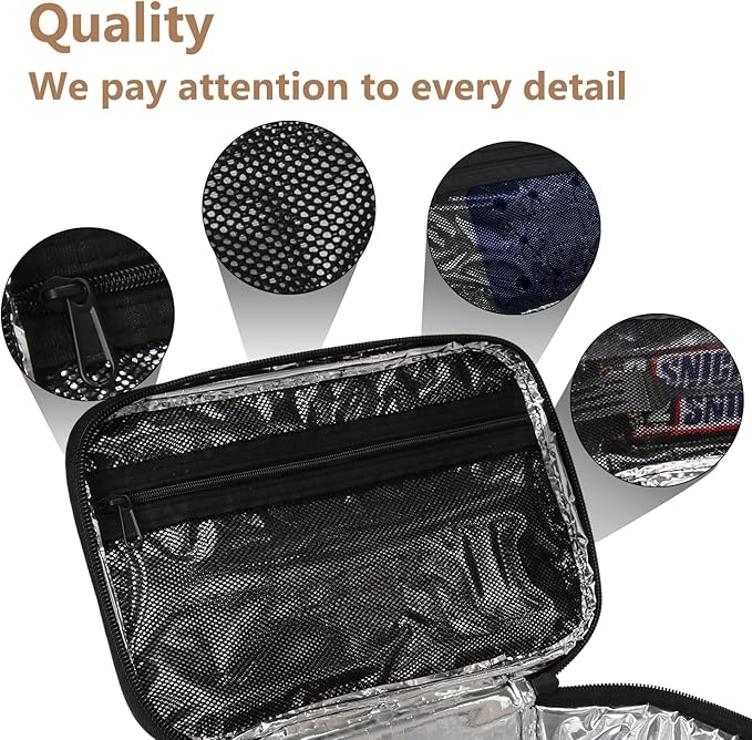 Gloppie Small Lunch Bag - Insulated Lunch Box, Mini Lunchbox Lunch Cooler Bag, Petty Food Containers, Snack Bag, for Adult, Khaki
