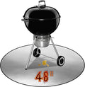 Fire Pit Mat,48-Inch Round Thickened Grill Mat for Outdoor Grill – Fire-Resistant, Waterproof & Oil-Proof Deck and Patio Protector