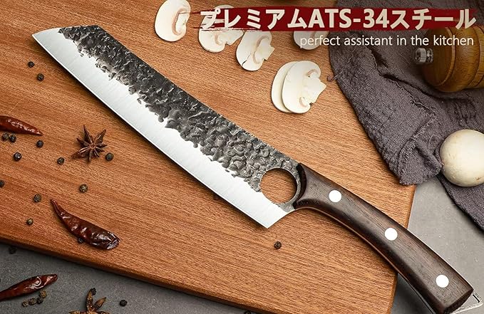 Serbian Chef Knife Set, Hand Forged Butcher Knife Set with Knife Bag, High Carbon Steel Kitchen Knives Set Meat Cleaver Boning Knife Viking Knives for Brisket Trimming, Gifts for Dad