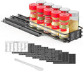 SpaceAid Pull Out Spice Rack Organizer for Cabinet, Heavy Duty Slide Out Seasoning Kitchen Organizer, Cabinet Organizer, with Labels and Chalk Marker, 4.5" W x10.75 D x2.5 H, 1 Drawer 1-Tier