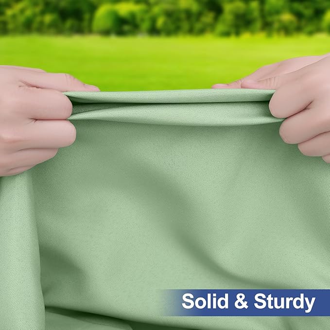 homing Rectangle Table Cloth Cover, Waterproof Polyester Elastic Fitted Tablecloth, Fits for 8 Foot Folding Tables, Washable Table Protector for Picnic, Camping, Outdoor (Green, 30" x 96")