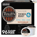 Tully's Coffee French Roast, Keurig Single-Serve K-Cup Pods, Dark Roast, 96 Count
