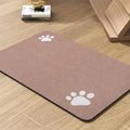 Pet Feeding Mat-Absorbent Dog Mat for Food and Water Bowl-No Stains Quick Dry Water Dispenser Mat-Dog Accessories Pet Supplies-Bowl for Messy Drinkers（Dusty Pink,17"x28"