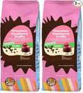 Crazy Cups Flavored Ground Decaf Chocolate Coffee, Decaffeinated Chocolate Raspberry Coffee in 10 oz Bag, For Brewing Flavored Hot or Iced (Pack of 2)