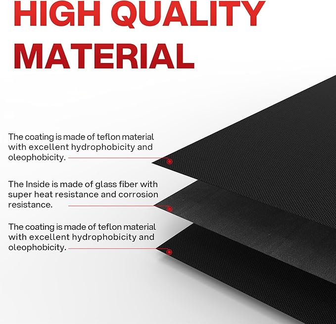 Grill Mats for Outdoor Grill, (10 pcs) Non Stick BBQ Grill Mat Grilling Mat, BBQ Grilling Accessories, Heavy Duty, Reusable and Easy to Clean, Grill Sheets for Gas Charcoal and Electric BBQ