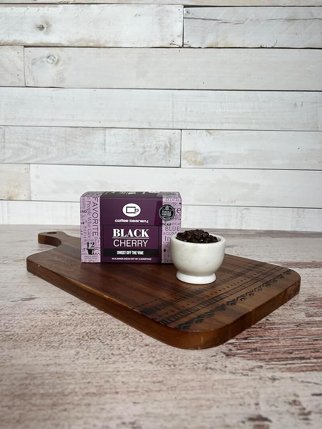 Black Cherry Decaf Coffee Pods by Coffee Beanery | 12ct Medium Roast Arbica Coffee