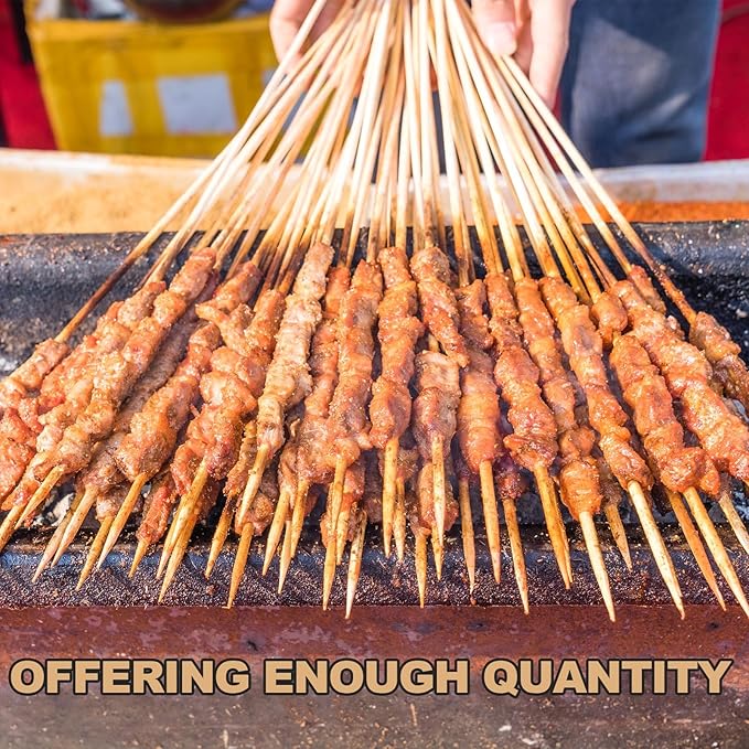 Suclain 500 Pcs Marshmallow Roasting Sticks 30" Long 5mm Thick, Smores Sticks Bamboo Skewers BBQ Kabob Grilling Barbecue Roasting Camping for Outdoor Fire Pits Campfires