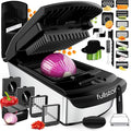 Fullstar The Original Pro Chopper - Vegetable Chopper and Spiralizer, Food Chopper with Container, Fruit Slicer, Kitchen Gadgets & Gifts, Home Essentials (14 in 1, Silver)