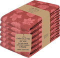 Urban Villa Kitchen Towels Harvest Leaf Print Towels Set of 6 20" X30” 100% Cotton Highly Absorbent Quick Drying Dish Cloths & Dish Towels Thanksgiving Fall Tea Towels with Hanging Loop Towels