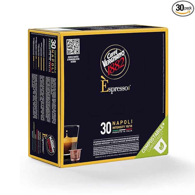 Caffe' Vergnano 1882 Medium Roast Espresso Original Line Machine Compatible Capsules
