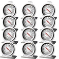 Stainless Steel Refrigerator Freezer Thermometer Large Dial Thermometer (12 Pack)