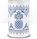 PIÑA BARWARE Seamless Professional Porcelain Mixing Glass – 600mL / 20oz (Pineapple Hospitality Pattern, 1-Pack)