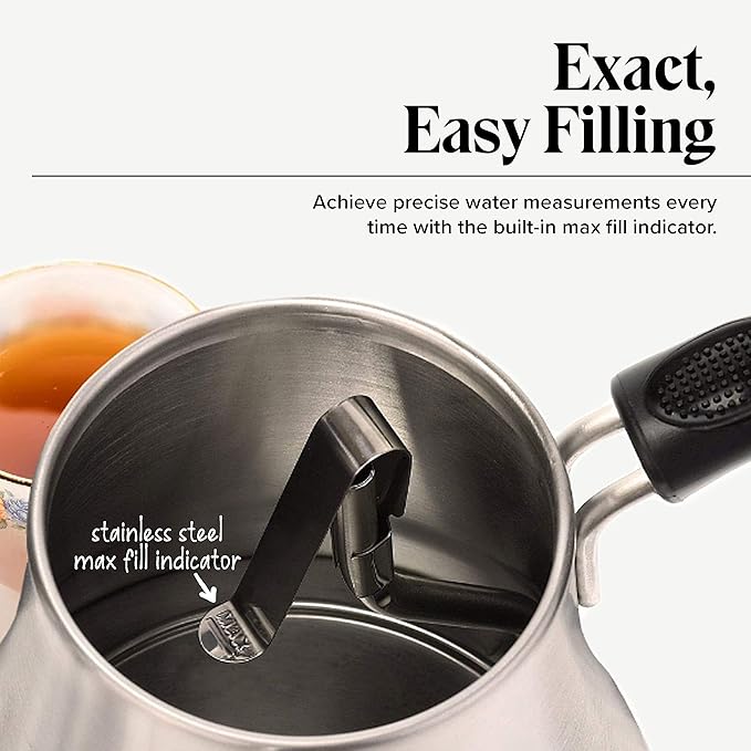 Electric Gooseneck Kettle - 0.8L, 120 Volt, Stainless Steel Electric Tea Kettle - Water Pot Heater/Warmer, Coffee & Tea