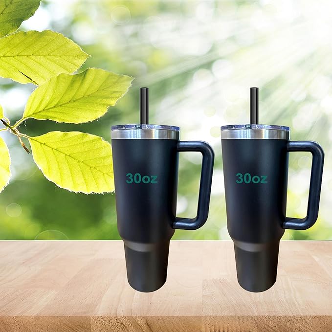 Dakoufish Replacement Straw for Stanley Flowstate 30oz Tumbler,Reusable Straws Compatible with 30oz Stanley Travel Quencher Cup,BPA-Free,Dishwasher Safe-10 Straws With 1 Brush (10.5 Inch)
