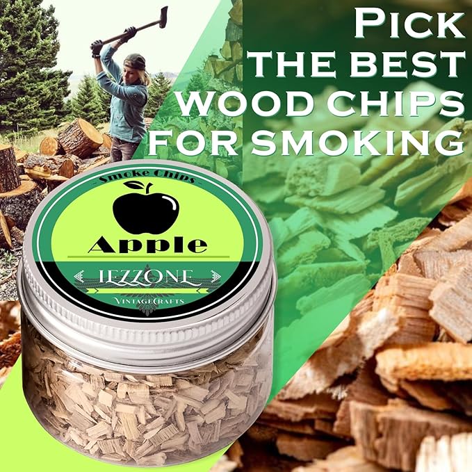 Smoking Wood Chips for Cocktail Smoker Whiskey Smoker 8 Flavors Natural Wood Chips Husband Father's Gift Smoke Gun Cocktails Drinks Food (8 Pack)