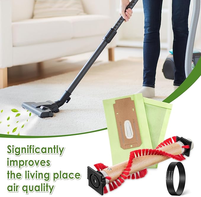 Landhoow 12 Pcs Brush Roller Compatible With Oreck XL Vacuum, Bag, Upright Belt Replacement for 0300604 - Cleaner Replacement Parts