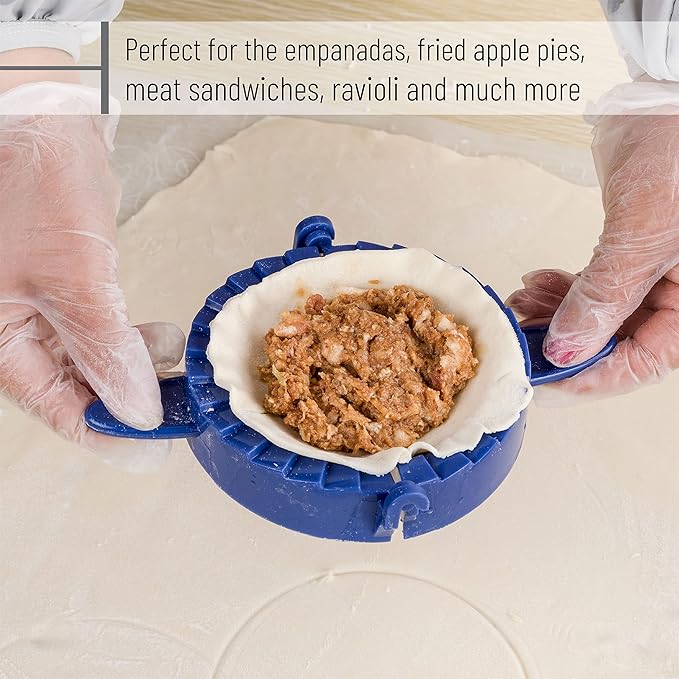BTaT- Dough Press Set, 3 Pack, Empanada Press, Dough Press, Dumpling Press, Hand Pie Press, Mini Pie Press, Hand Pie Maker, Meat Pie Cutter, Pie Press, Pastry Press, Turnover Press, Christmas Gifts