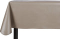 Yourtablecloth Heavy Duty Vinyl Rectangle or Square Tablecloth – 6 Gauge Heavy Duty Tablecloth – Flannel Backed – Wipeable Tablecloth with Vivid Colors & Many Sizes 52 x 108 Stone