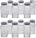 DII Farmhouse Vintage Decorative Metal Pantry Spice Rack Organizer, 4x2 4oz, Spice Jars 12 Piece