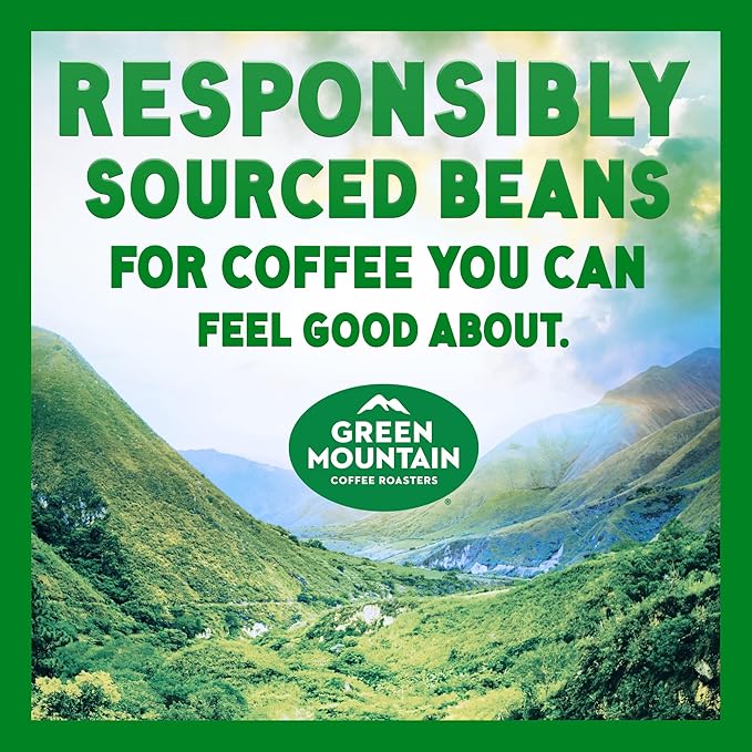 Green Mountain Coffee Roasters Caramel Vanilla Cream, Single-Serve Keurig K-Cup Pods, Flavored Light Roast Coffee Pods, 48 Count