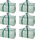 BALEINE 6-Pack Oversized Moving Bags with Reinforced Handles, Heavy-Duty Storage Tote for Clothes, Moving Supplies (Antique Folidage, 6-Pack)