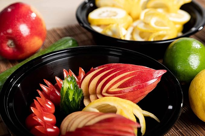 Meal Prep Container Reusable with Lids [25 Set- 24oz] Round Ideal-Food Prep Containers, Food Storage Bento Box | Stackable | Microwave | Dishwasher | Freezer Safe.