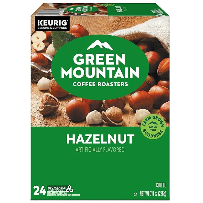 Green Mountain Coffee Roasters Hazelnut Coffee, Keurig Single-Serve K-Cup pods, Light Roast, 96 Count