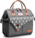 Lekesky Lunch Bag for Women Insulated Lunch Box Leakproof Lunchbox for Adult Work, Grey