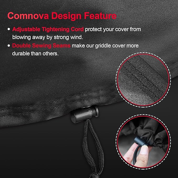 Comnova Griddle Cover for Blackstone 22" Tabletop Griddle - Heavy Duty, Waterproof