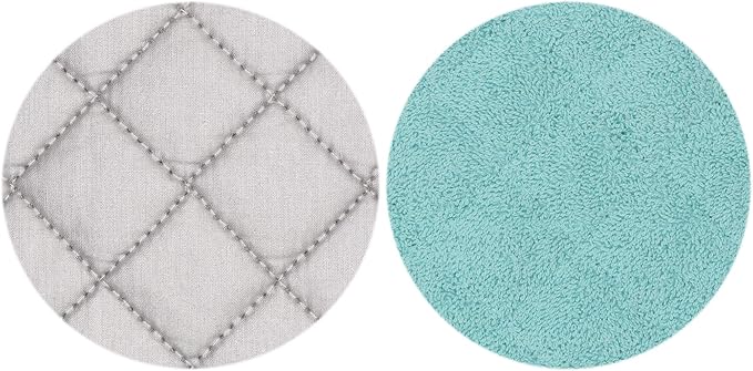 Cotton Pot Holders Cotton Made Machine Washable Heat Resistant Everyday Kitchen Basic Terry Pot Holder, Hot Pads, Trivet for Cooking and Baking Set of 4 (Sky Blue)