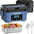 Cordless Electric Lunch Box for Adults, Men & Women – Rechargeable Self-Heating Food Warmer with 1100ML SS Container, Battery-Powered Heated Lunch Box, Perfect for Work and Travel Use