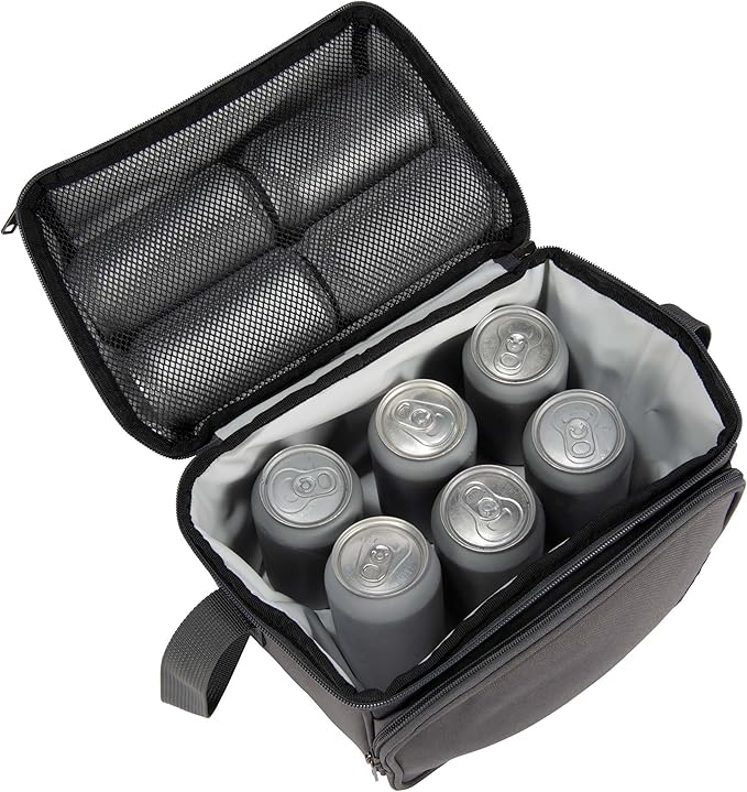 Carhartt Camping Cooler, Worksite Lunchbox, Soft Shell Lunch Bag for Construction Sites, Work and Everyday Use, Gray