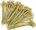 1000PCS Cocktail Picks Bamboo Skewers for Appetizers, 4.7 Inch Toothpicks for Appetizers, Natural Bamboo Knot Skewers, Food Picks, Fancy Tooth Picks for Drinks,Barbecue Snacks, Sandwiches