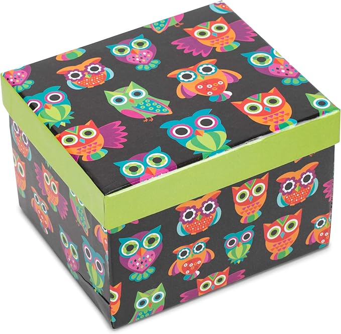 Divinity Boutique 20607 Boxed Mugs, Owl Pattern, 12 ounce