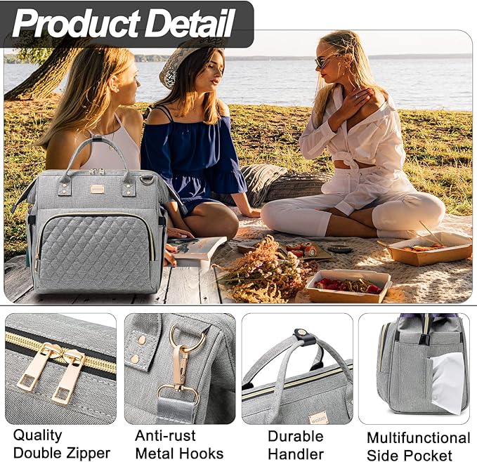 Weitars Lunch Bag for Women Cute Lunch Bag For Work,Insulated LunchBox Lunch Purse Leakproof Wide-Open Lonchera Lunchbag Lunch Tote With Pockets And Adjustable Strap For Office Picnic Beach