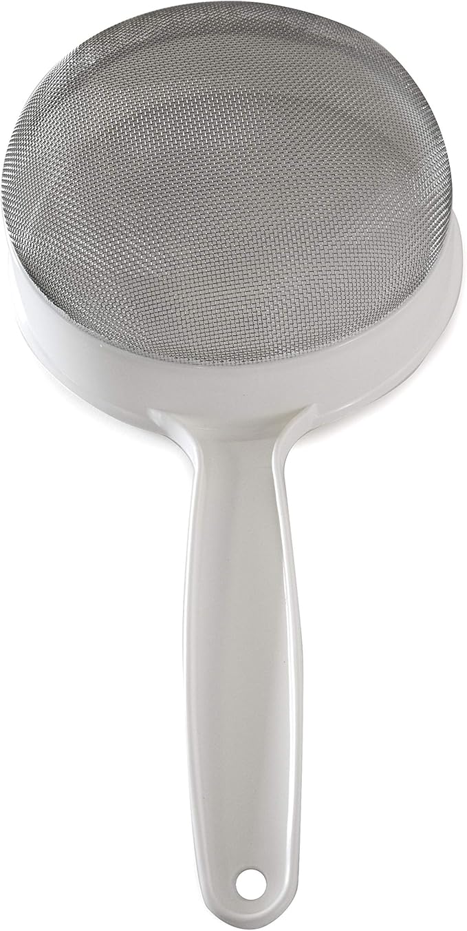 Norpro 2136 Stainless Steel Strainer, 6", White