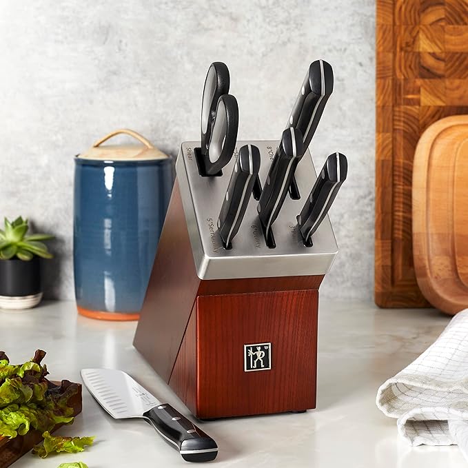 HENCKELS Dynamic Razor-Sharp 7-Piece Knife Set, Chef Knife, Bread Knife, German Engineered Informed by 100+ Years of Mastery