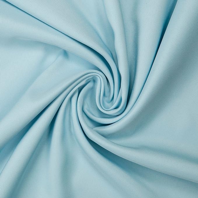 Gee Di Moda Rectangle Tablecloth - 60 x 126 Inch Baby Blue Table Cloth for 8 Foot Rectangle Table - Heavy Duty Washable Fabric - for 8 Ft Buffet Table, Holiday Party, Dinner, Wedding & Baby Shower