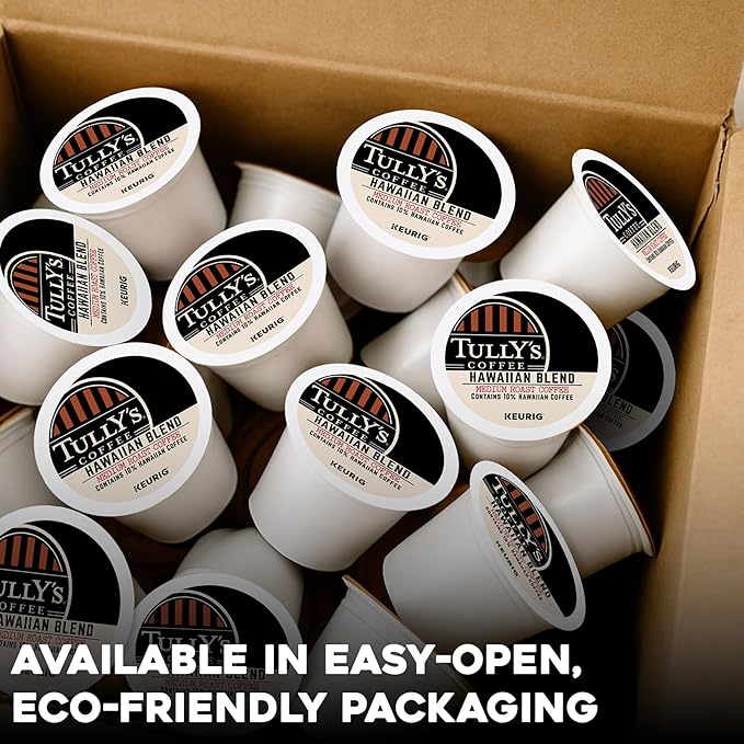 Tully's Coffee Hawaiian Blend Keurig Single-Serve K-Cup Pods, Medium Roast, 72 Count