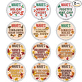 Maud’s Holiday & Fall Flavored Coffee Pods Variety Pack Bundle, 48ct, 11 Assorted Seasonal Flavors, Medium Roast Coffee in Recyclable Single Serve Pods 100% Arabica Coffee, Compatible with Keurig K Cups Maker