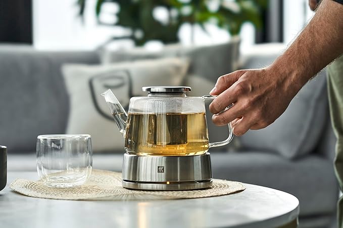 Zwilling Sorrento Teapot 39500-142 Glass Pot with Warmer