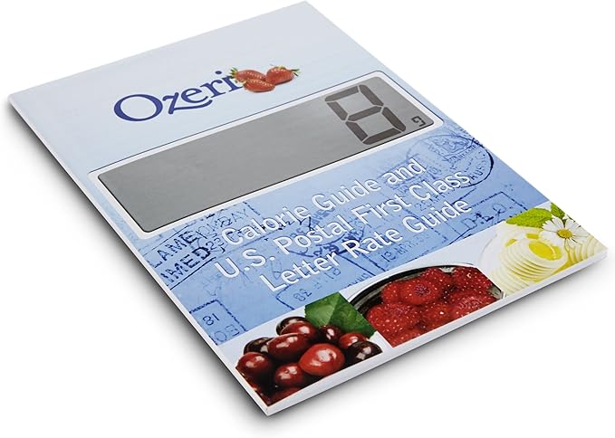 Ozeri Touch Professional Digital Kitchen Scale (12 lbs Edition), Tempered Glass in Elegant Black